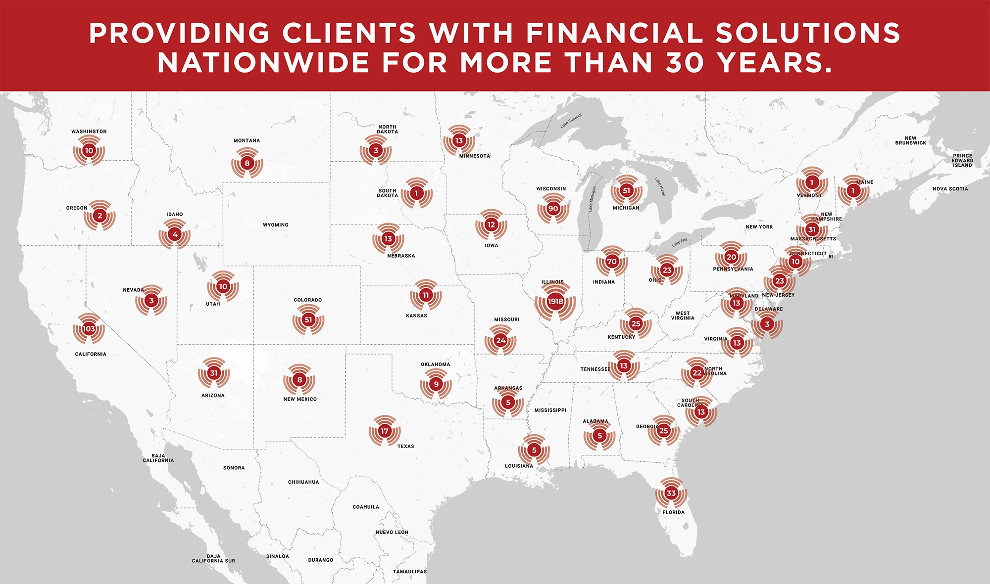 THG - Clientele Map - Financial Solutions Nationwide 2Web THG Clientele Map Financial Solutions Nationwide 2Web